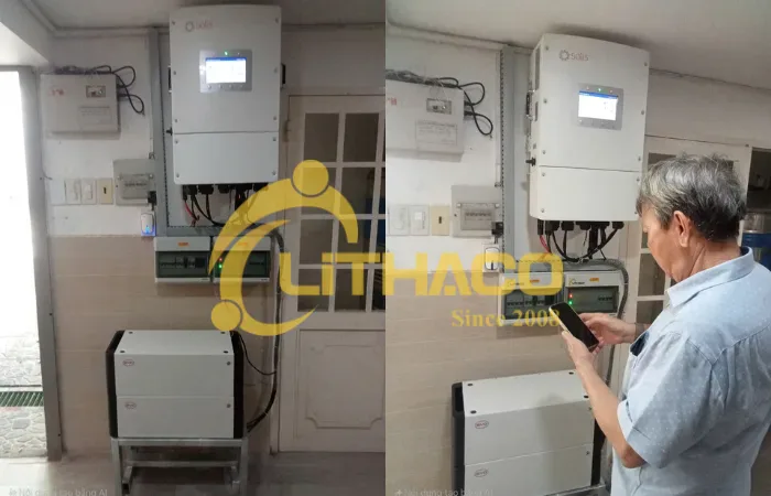 Điện mặt trời 10kW + Pin lưu trữ 10kWh (BYD) ở Quận 7