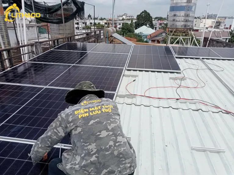 LITHACO hoàn thiện hệ thống điện mặt trời 8.12kWp/10kW Anh Phương tại Bình Tân, TP.HCM