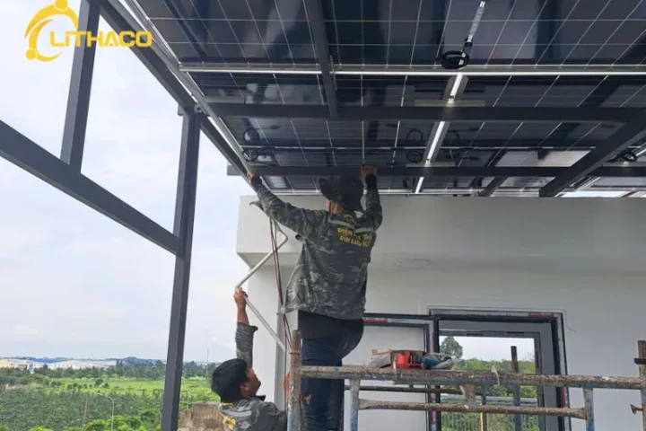 LITHACO hoàn thiện hệ thống điện mặt trời có lưu trữ 11.7kWp/10kWh – 1 pha cho chị Trinh tại Đồng Nai