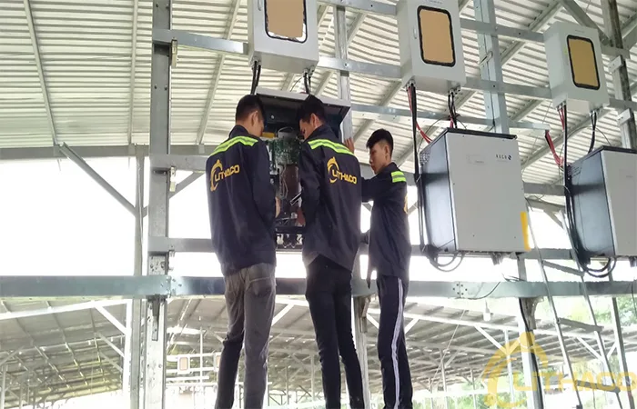 Điện mặt trời nối lưới 999kW tại huyện Tam Nông, Đồng Tháp (2021) (công trình 2)