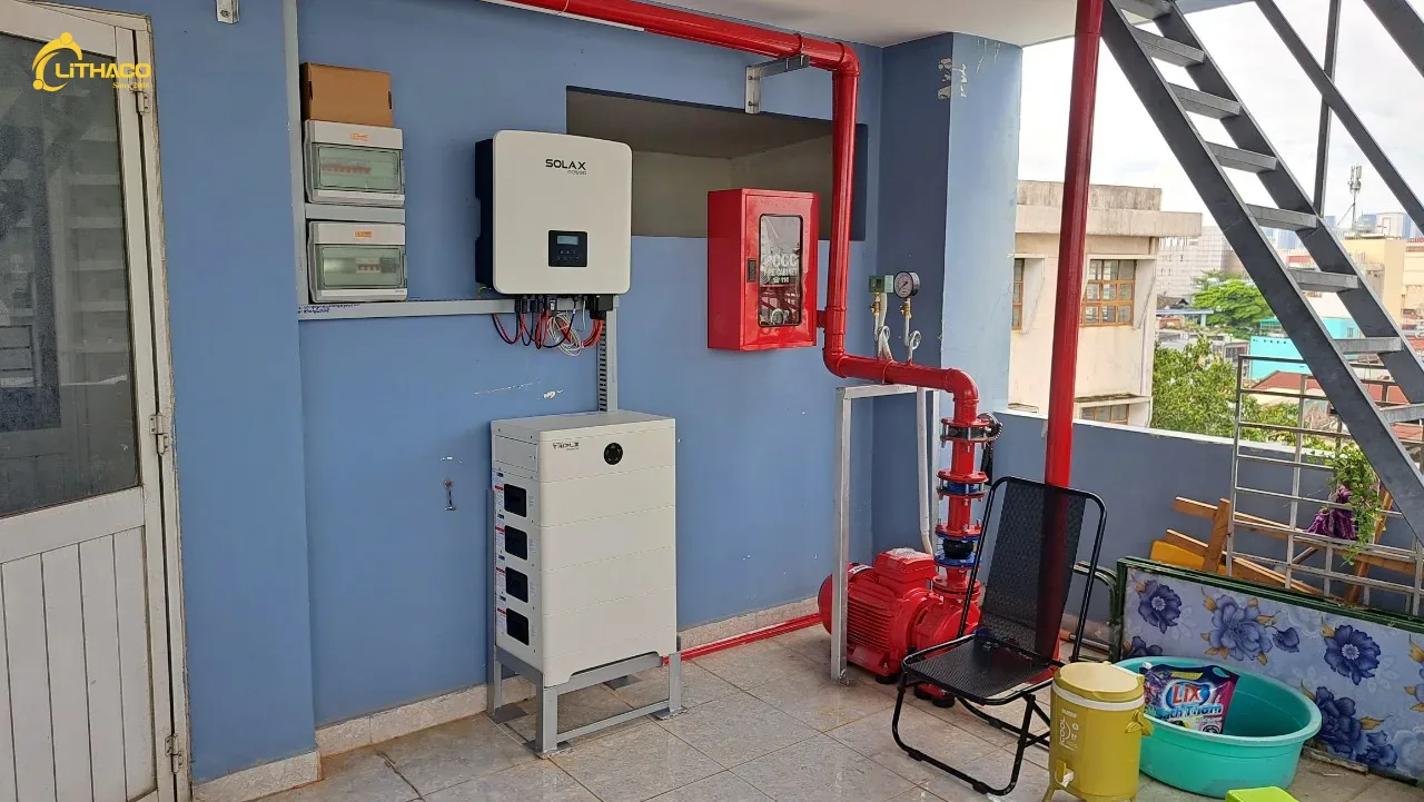 Điện mặt trời có lưu trữ 10kWp/18.4kWh
